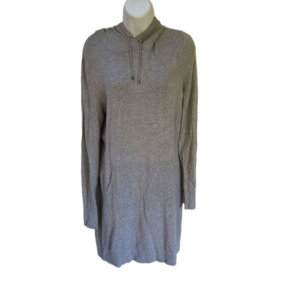 Fabletics Yukon Soft Brushed Fleece Hoodie Dress with Kangaroo Pocket – Medium - Picture 1 of 14